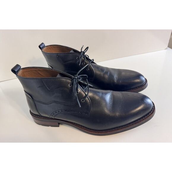 Johnston & Murphy Howell Water Resistant Chukka Boots Black Sz 13 M 48-04